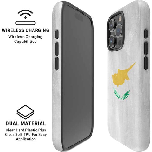 Cyprus Flag Distressed iPhone 16 Pro Magsafe Impact Case
